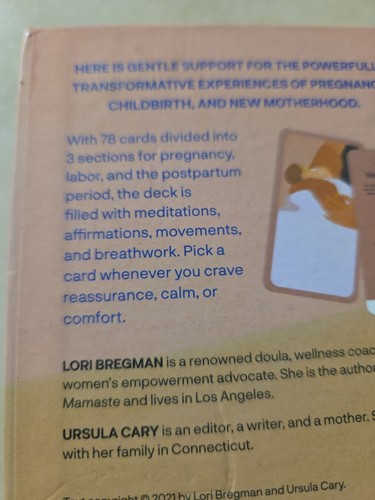 Doula Deck: Practices for Calm & Connection in Your Pregnancy,Birth & New Mother - Picture 3 of 7