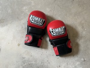 Combat Sports International MMA Sparring Training Gloves Size Large 12 Red