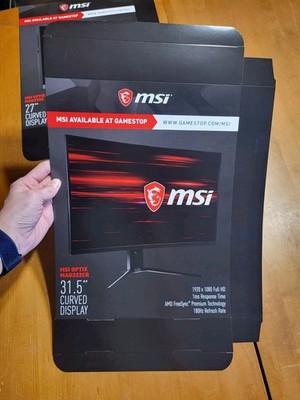 MSI OPTIX MAG322CR 31.5'' Curved Display Gamestop FOR DISPLAY ONLY BOX