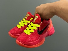 Kobe 6 Protro Reverse Grinch Red Kids Size US 11C-3Y