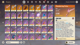 Genshin Impact AR 59 America - Raiden Shogun C3 - Kinich C2 - Nahida C1 - Lauma