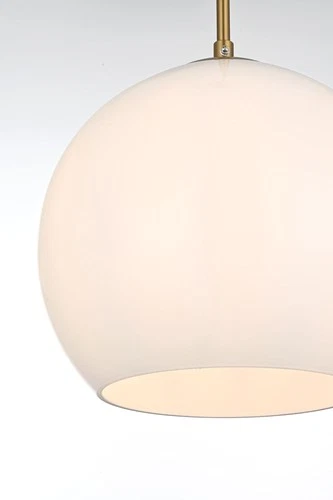 Elegant Lighting LD2213 Baxter 10"W Pendant - White - Picture 7 of 9