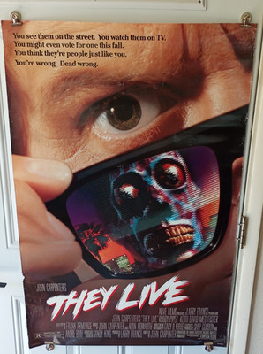 They Live 1988 Original Movie Poster 27x40 John Carpenter Roddy Piper NSS 880134