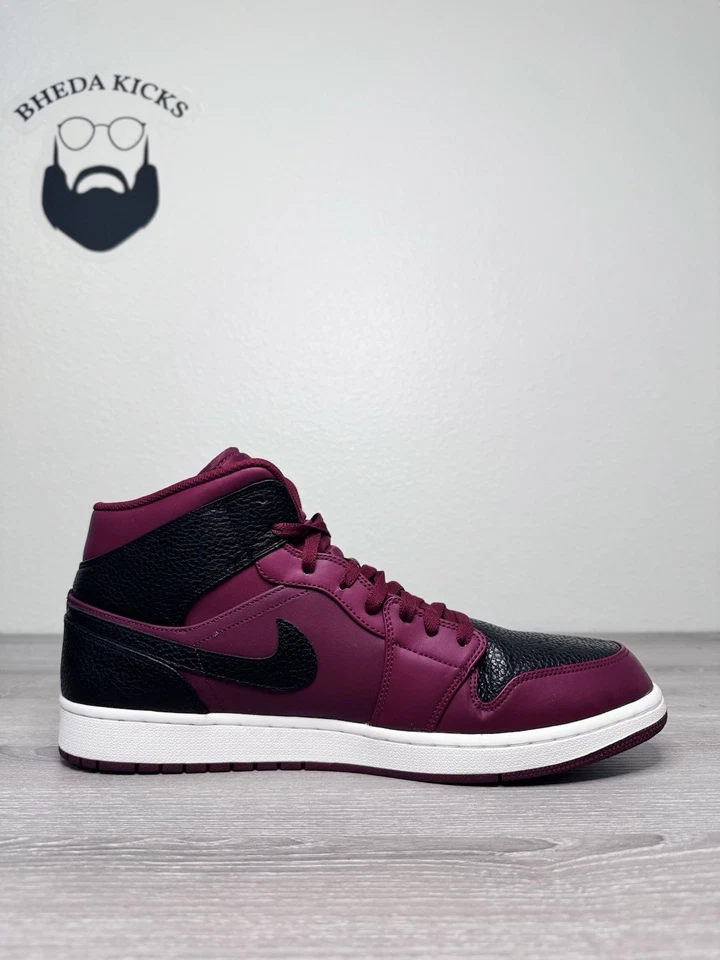 Talla 16 - Air Jordan 1 Mid 'Reverse Banned' 554724-601 Usado Auténtico Foto 4 de 4