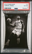 2014-15 Panini Noir Lebron James 13 /70 PSA 6