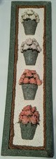 Vintage 3D Floral Wall Art 26" X 7"