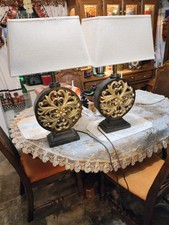 Two Uttermost Lamps With Gold Accents Both Wo...