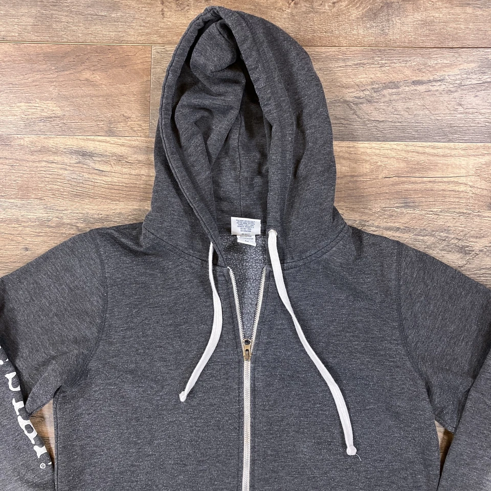 The Stray Dog Hoodie Womens Medium Gray Buffalo Michigan Full Zip Sweatshirt - Image 2 of 4