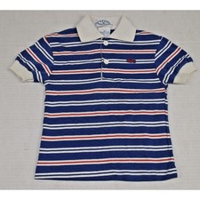 Lacoste Shirt Kids VTG Izod Lacoste Size 4 70s Red White Blue Stripe Made USA