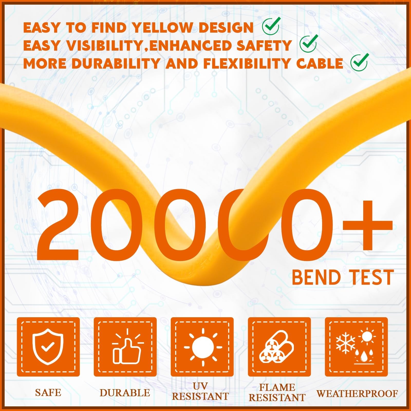 Kanayu 1.5FT 50Amp RV Generator Adapter Cord Compatible with NEMA SS2-50R to ...