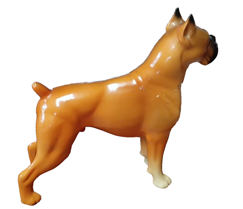 Breyer Vintage 1954-1974 Glossy Chestnut Boxer Dog Great Find- 8.25" Tall
