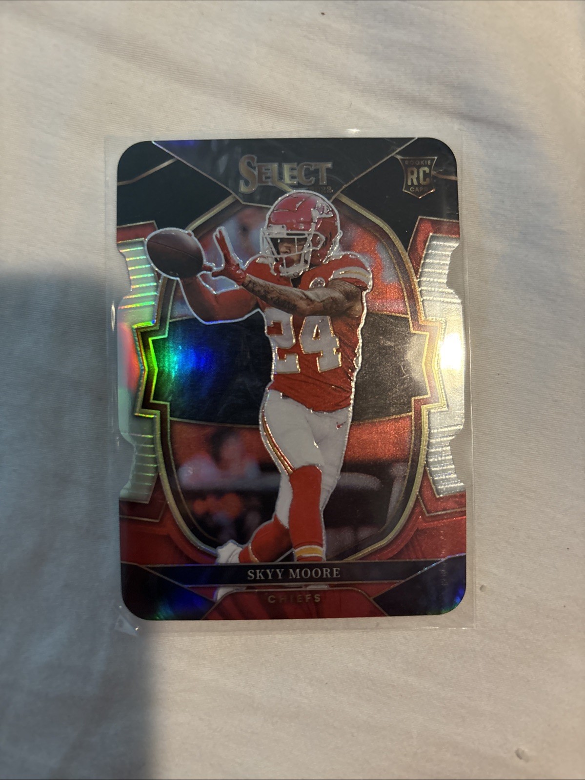 2022 Panini Select - Concourse Skyy Moore #21 Black & Red Prizm Die-Cut (RC)