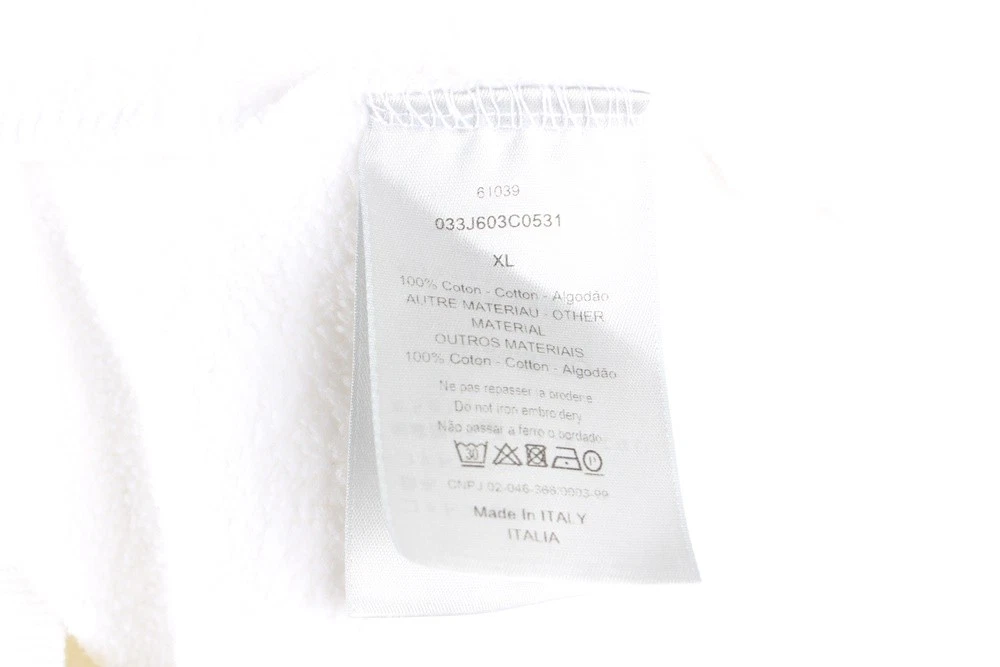 Felpa Dior con logo ricamato ape XL 76082516