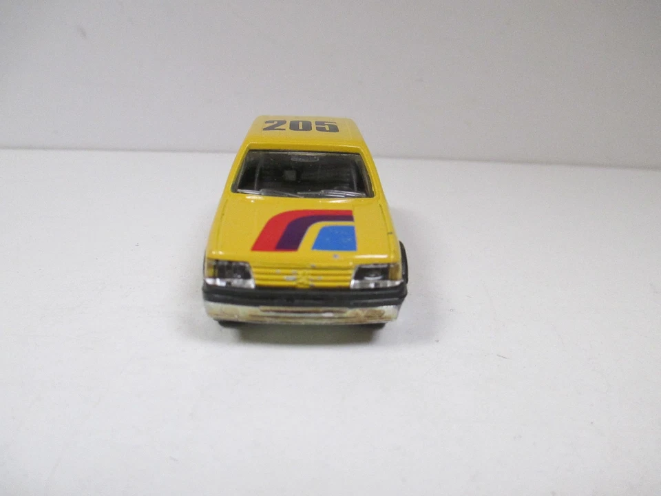 PEUGEOT 205 GTI gti Jaune Yellow gelb MAJORETTE N° 281 / 210 Made in France 1/53 - Photo 4/4