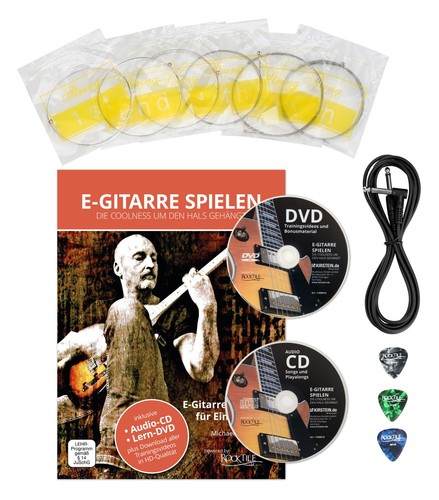 Set Chitarra Elettrica Stratocaster Nera Amplificatore 15W Borsa Supporto - Foto 2 di 9
