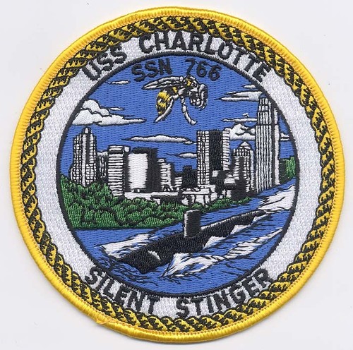 Uss Charlotte Ssn 766 Sub City Hornet Patch Cat No 78 Ebay
