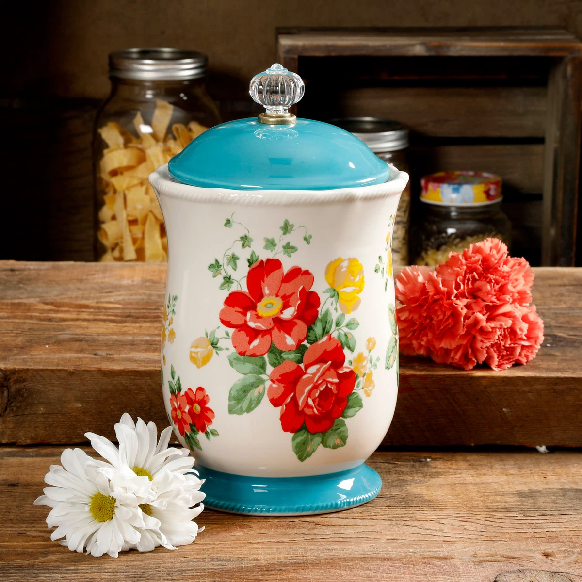 The Pioneer Woman Vintage Floral 10.3 Inch Canister eBay