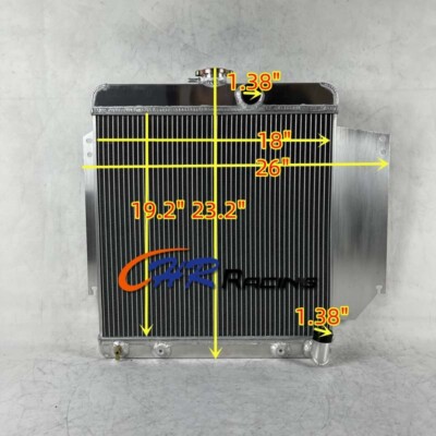 3ROW Aluminum Radiator For 1965 1966 Dodge Dart Plymouth Valiant 2.8L 3.7L L6 AT