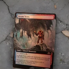 Steam Vents Metroid Samus ShockLand Extended Art Foil Play Test Mtg Cards