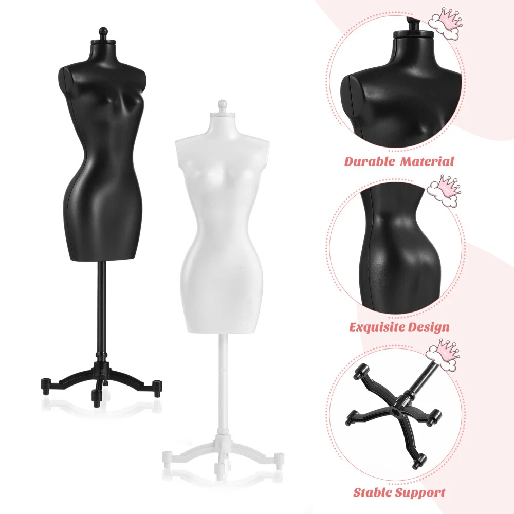 6PCS Clothing Mannequin Stand Doll Dress Forms Mannequins Sewing Dress  Forms