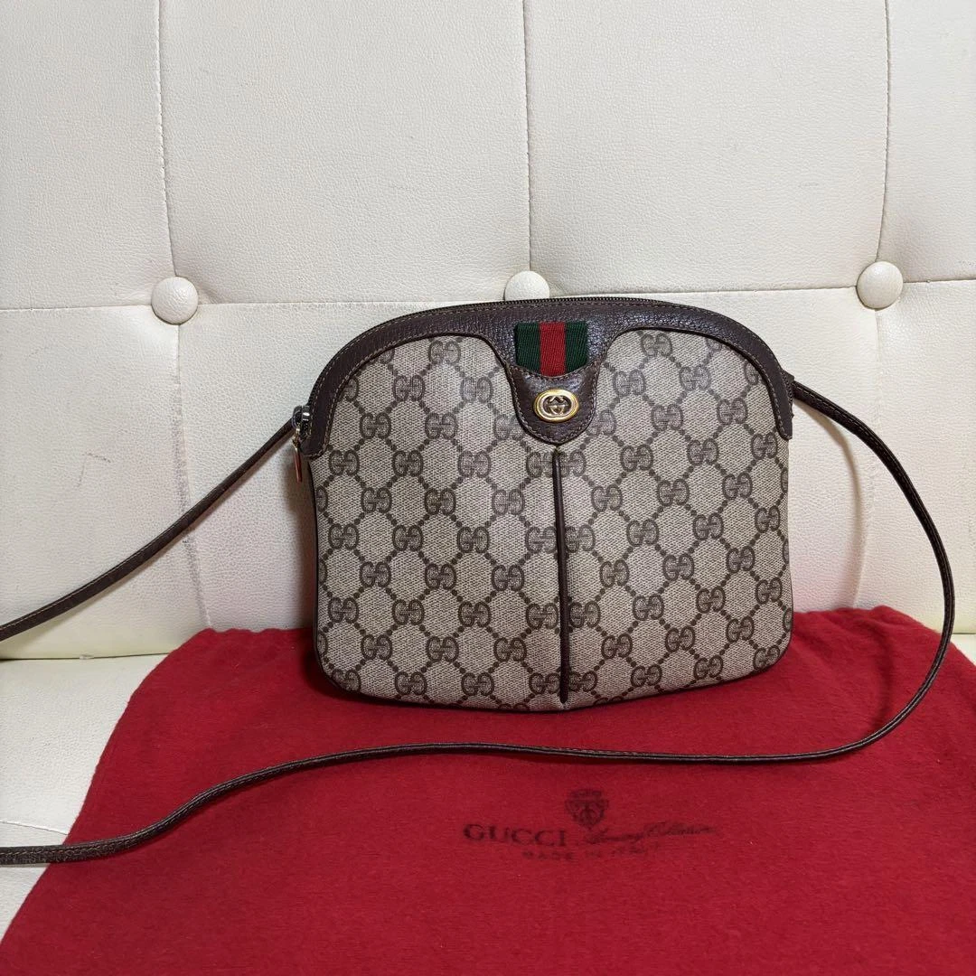 GUCCI Ancien sac Gucci Sherry Line 2 voies accessoires #PC04AC