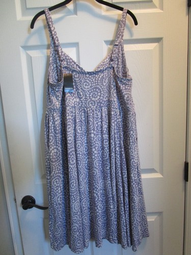 TORRID MINI SUPER SOFT TIE-FRONT SKATER DRESS IN DAISY SWIRL SIZE 1 (1X/ 14-16) - Picture 3 of 6