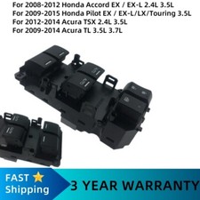Interruptor de control maestro de ventana eléctrico para 08-12 Honda Accord EX / EX-L 2,4/3,5 L