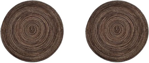 Set of 8 Round Braided Woven Placemat Kitchen Table Place Mat Heat Resistant Pad - Picture 38 of 58