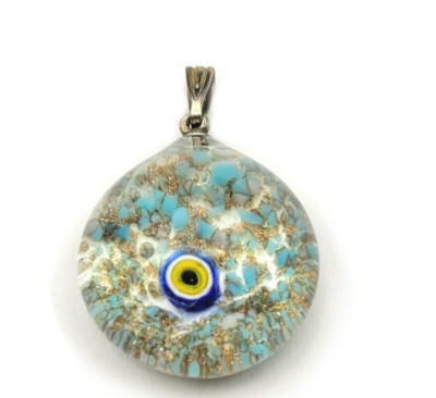 925 Sterling Silver Blue Evil Eye Necklace, Opal Necklace, Necklace for Women