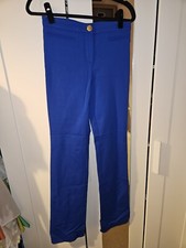Versace Blue Cotton Trousers, Size 40IT