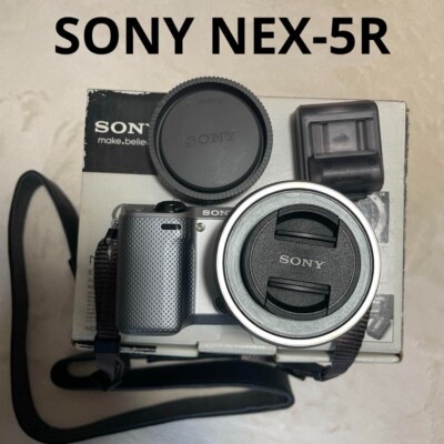 [English OK]Sony Alpha NEX-5R Mirrorless Camera Lens Kit 16-50mm Silver With Box