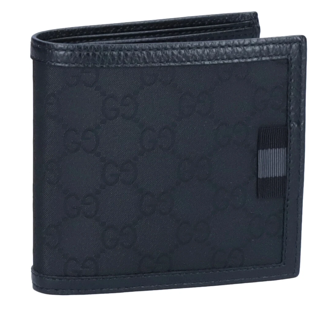 GUCCI Fold Wallet with Coin Purse Outlet 150413 G1XWN Black 8615 BLACK Outlet