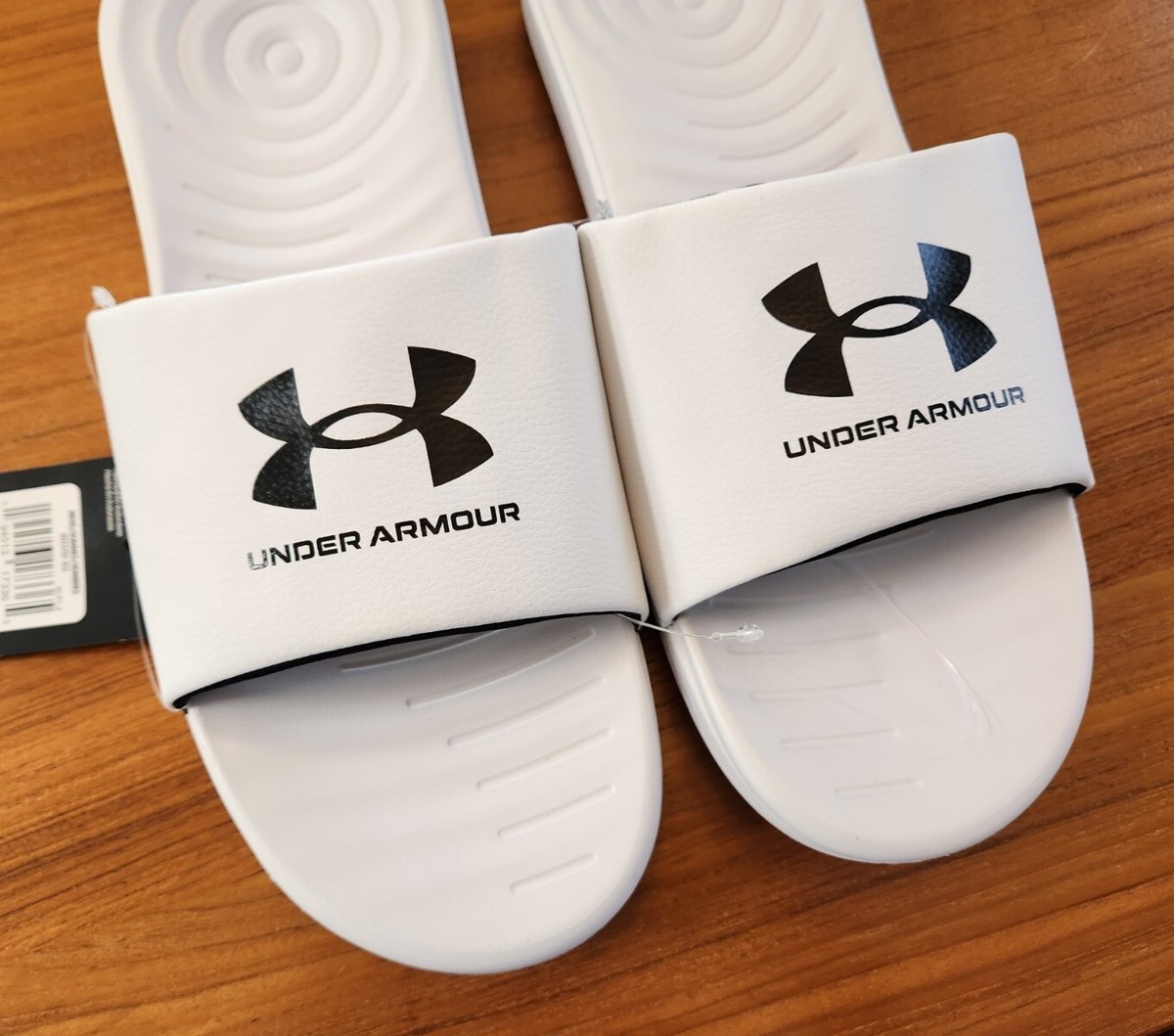 Under Armour Men's SIZE 13 Ansa Slides Sandals 3023761 White