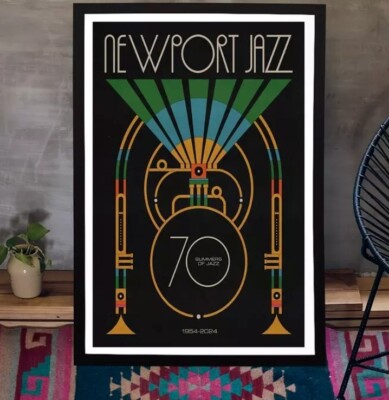 NewPort Jazz 70th Anniversary Commemorative Summer Of Jazz 2024 Poster