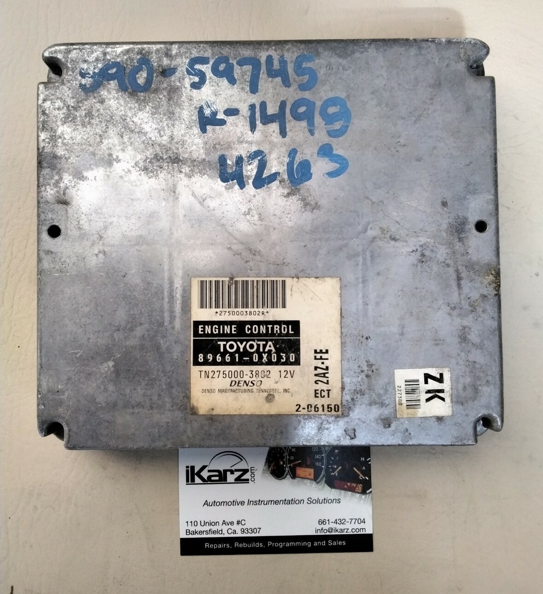 89661-0X030 | 2003 TOYOTA CAMRY OEM ENGINE CONTROL MODULE UNIT ECU