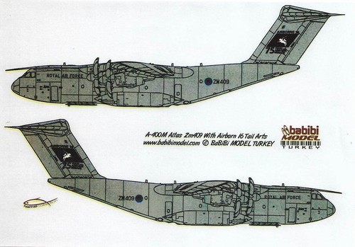 1/72 Airbus A400M Decal Set- RAF, German, French, Turkish, Malaysian - DDT-01020 - Picture 7 of 12