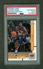 Charlie Ward 2000 Upper Deck Card #338 Knicks PSA/DNA Encased Autograph