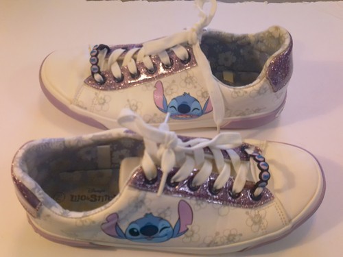 Disney Lilo & Stitch Low Top White Lace Up Comfort Sneakers Women's Size 7.5 - Bild 1 von 6