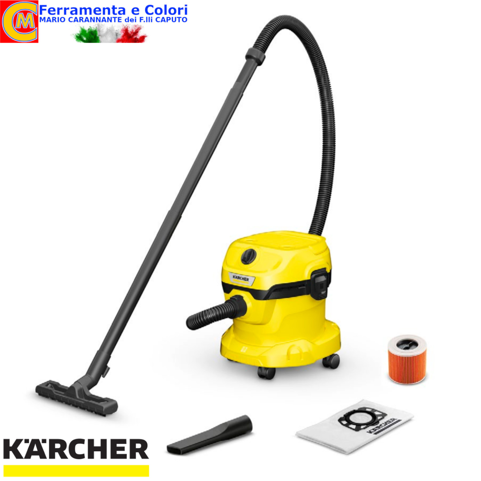 Aspiratore KARCHER WD Solidi-Liquidi - 1000W con Funzione Soffiante