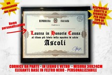 Laurea quadro tifoso calcio squadra sport ascoli piceno