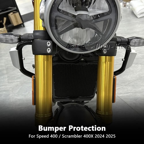 For Speed400 &Scrambler 400X 2024- Bumper Frame Protector Crash Bar - Picture 7 of 7