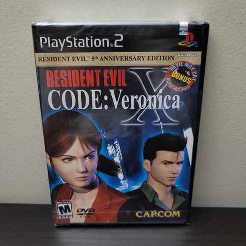 Resident Evil Code Veronica X 5th Anniversary Edition PlayStation 2 PS2 SEALED