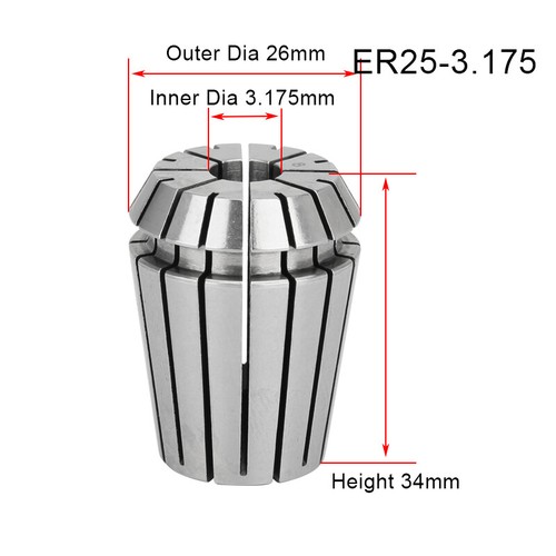 Spring Collet CNC Milling Lathe Chuck Or Clamp Nut ER11 ER16 ER20 ER25 ER32 All - Picture 78 of 118
