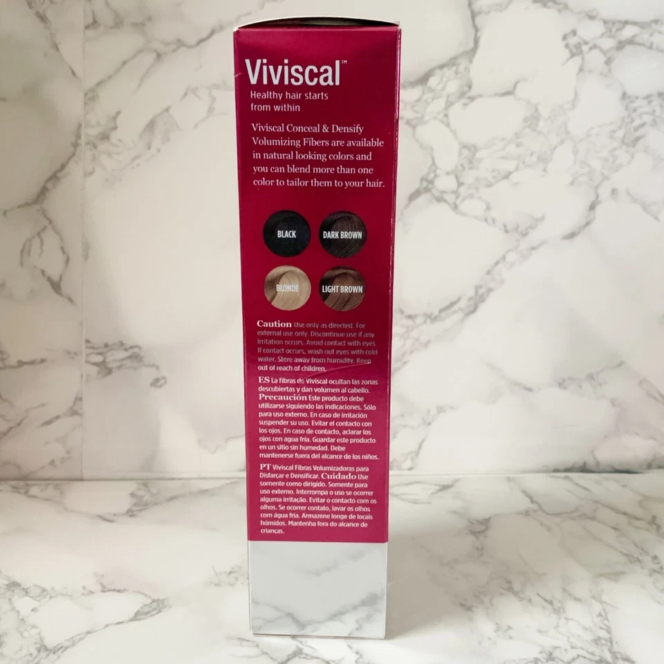 Fibras voluminizadoras Viviscal Blonde Ocultar y Densificar 15 g / 0,53 OZ Foto 4 de 4