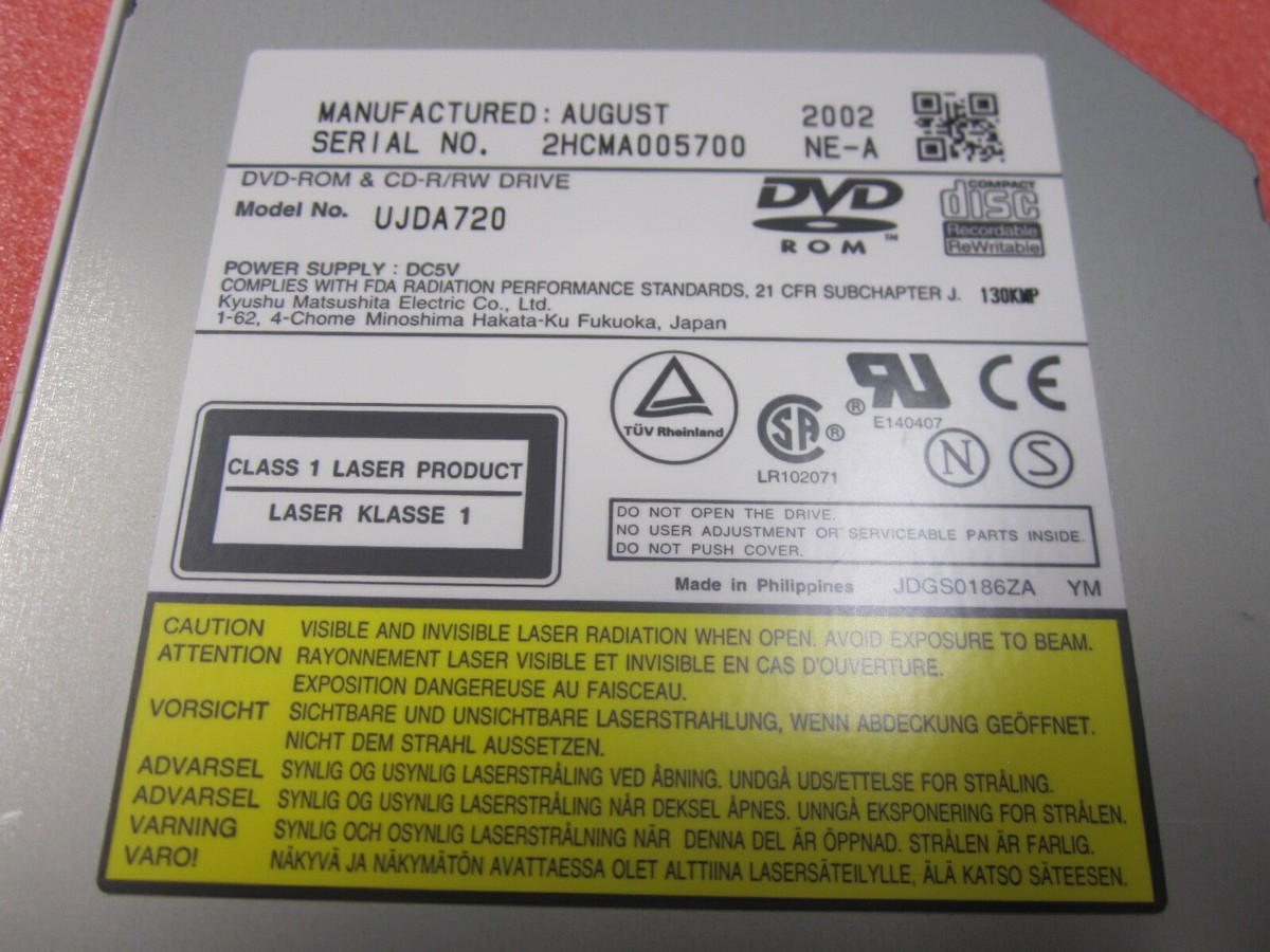 DVD-ROM & CD-R/RW Drive UJDA720 NEC Laptop & Roland Boss VS-2000