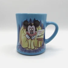DISNEY STORE STARRING TONIGHT MICKEY MOUSE 3D EMBOSSED DOUBLE SIDED COFFEE MUG