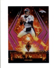 JOHN ELWAY 2021 PANINI PHOENIX #FF-9 FIRE FORGED PINK PARALLEL #044/175 BD4990