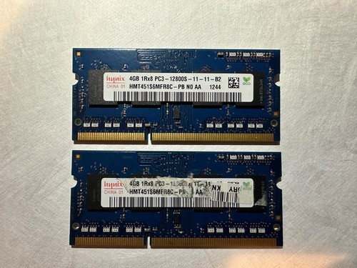 RAM DDR3 1600 SODIMM Pour Laptop - 2x4GB 8GB, PC3-12800S, Modèle BM16G2KIT1600S, D'occasion Fonctionnel