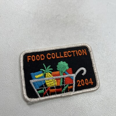 2004 Supermarket Grocery Cart FOOD COLLECTION Patch (Pine Apple Broccoli) P031