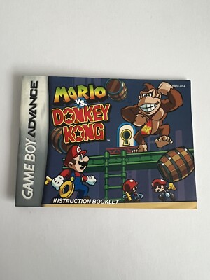 Nintendo Game Boy Advance Manual ONLY Mario Vs Donkey Kong Booklet AGB-BM5E-USA